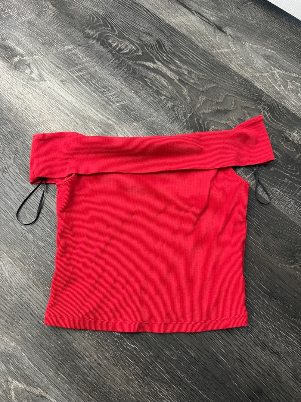 Red Off-Shoulder Women's Top